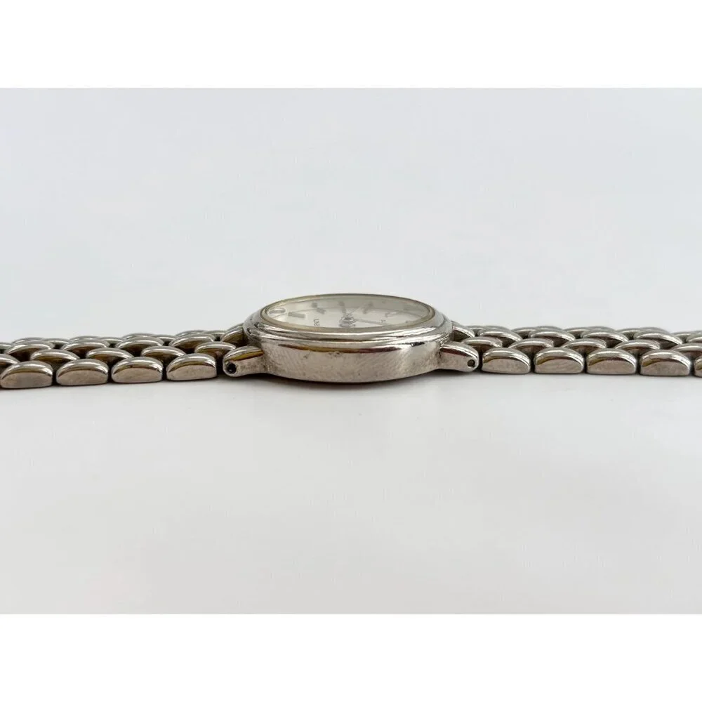 Regency Oval Face Chainlink Vintage Ladies Wristwatch - 18mm - WORKS!